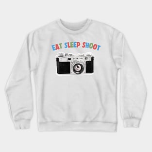 Eat Sleep Shoot / Camera Geek Gift Design Crewneck Sweatshirt